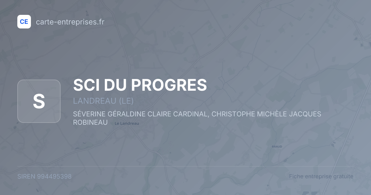 SCI DU PROGRES — 994495398 — fiche entreprise