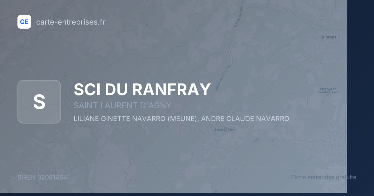 SCI DU RANFRAY — 320914641 — fiche entreprise