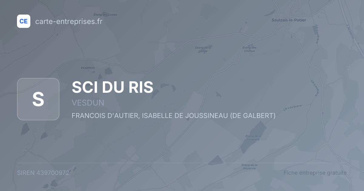 SCI DU RIS — 439700972 — fiche entreprise