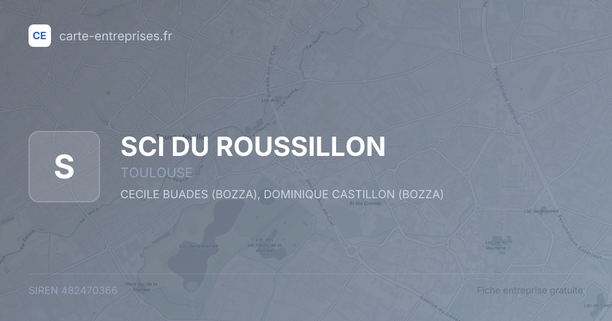 SCI DU ROUSSILLON — 482470366 — fiche entreprise