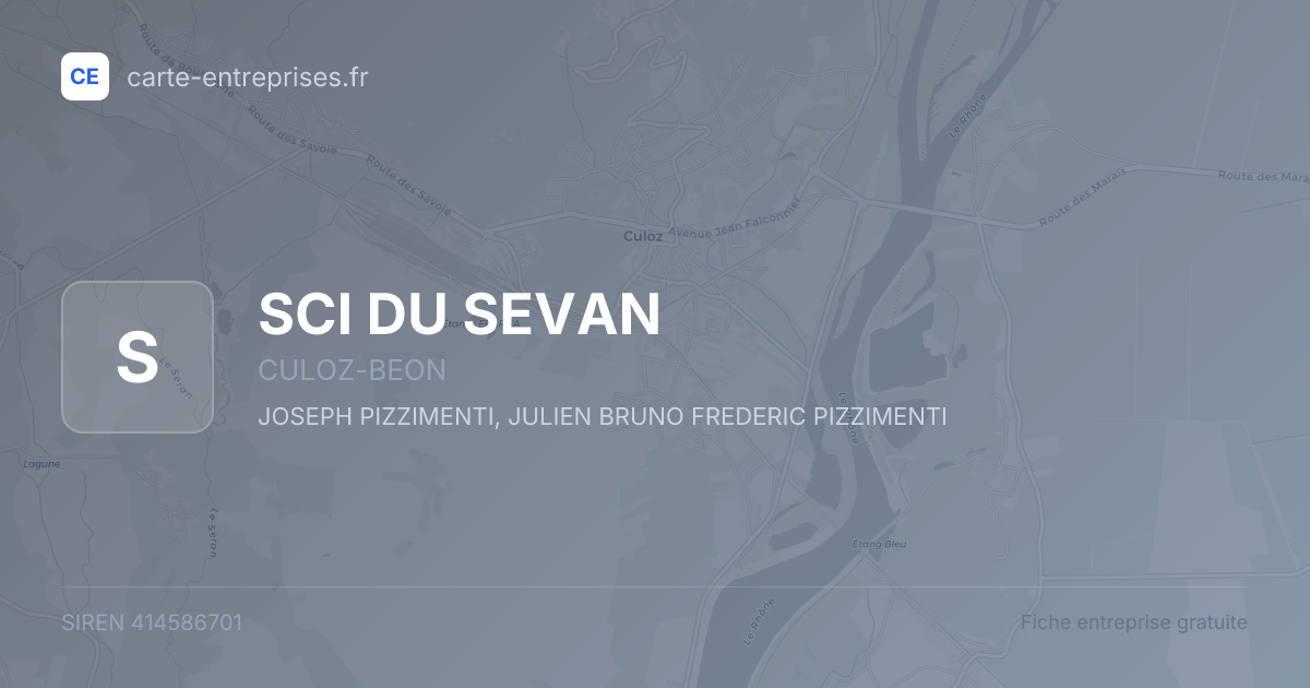 SCI DU SEVAN — 414586701 — fiche entreprise