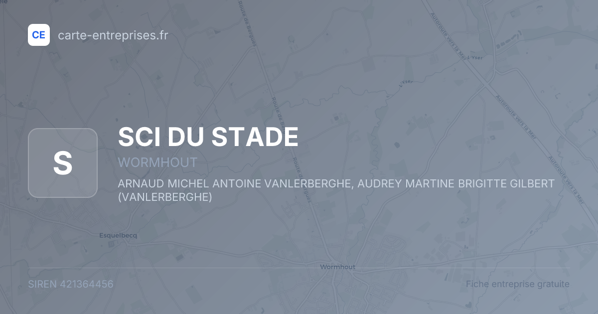 SCI DU STADE — 421364456 — fiche entreprise