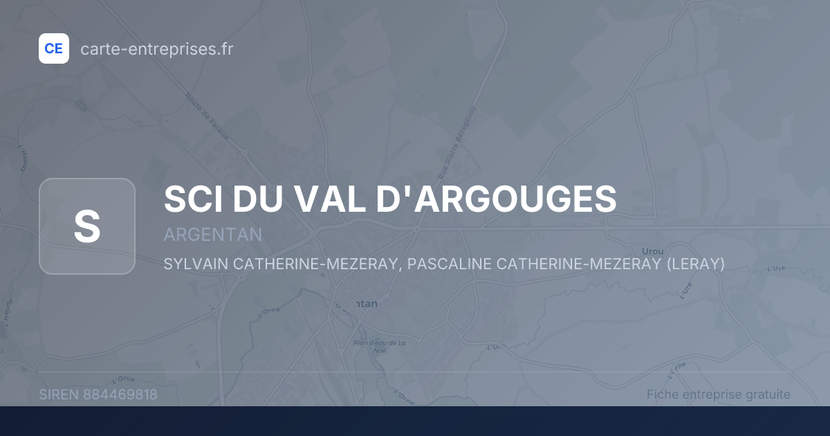 SCI DU VAL D'ARGOUGES — 884469818 — fiche entreprise