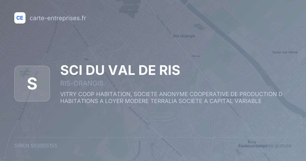 SCI DU VAL DE RIS — 503955155 — fiche entreprise