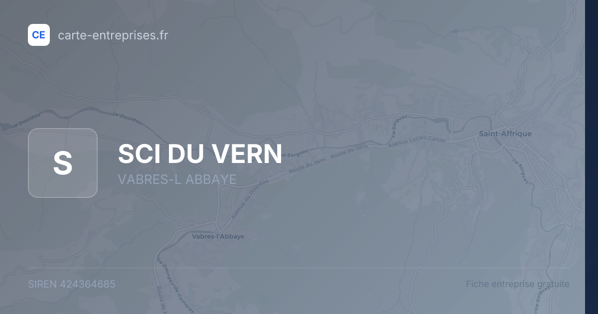 SCI DU VERN — 424364685 — fiche entreprise