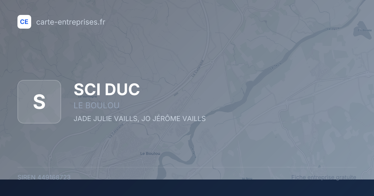 SCI DUC — 449168723 — fiche entreprise