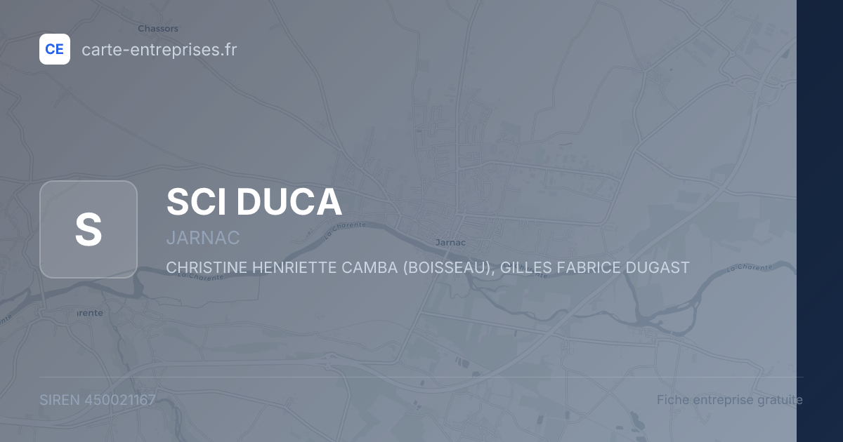 SCI DUCA — 450021167 — fiche entreprise