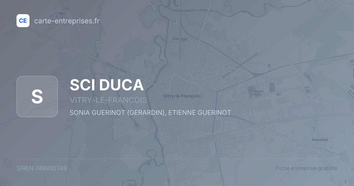SCI DUCA — 749992749 — fiche entreprise