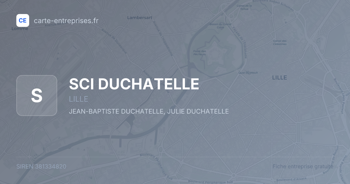 SCI DUCHATELLE — 381334820 — fiche entreprise