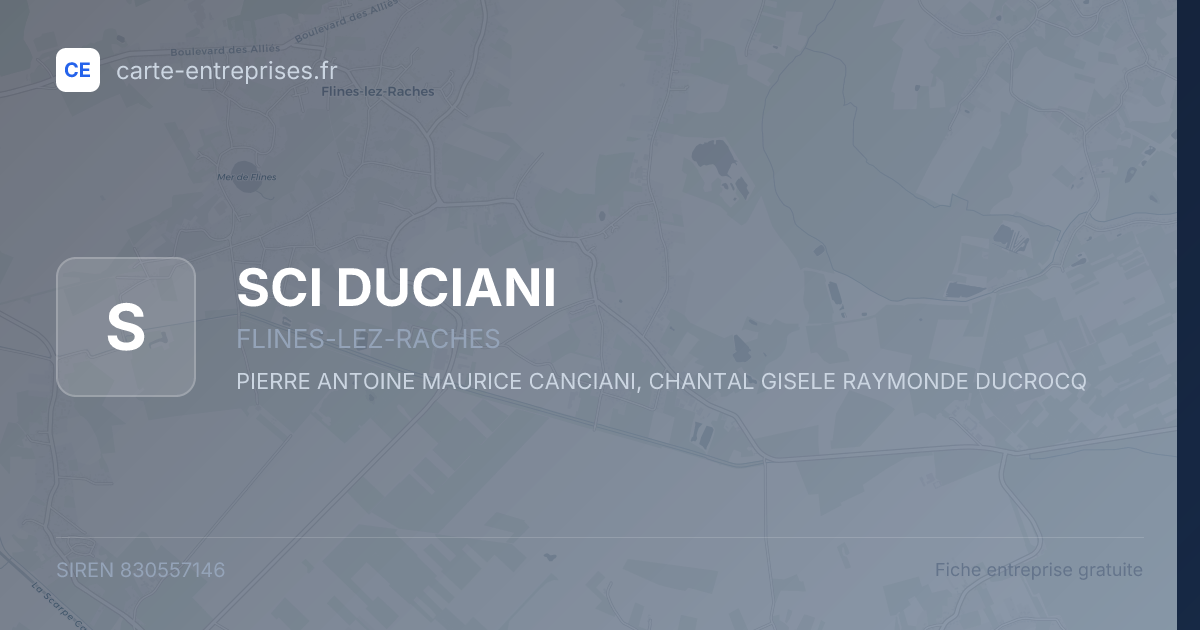 SCI DUCIANI — 830557146 — fiche entreprise