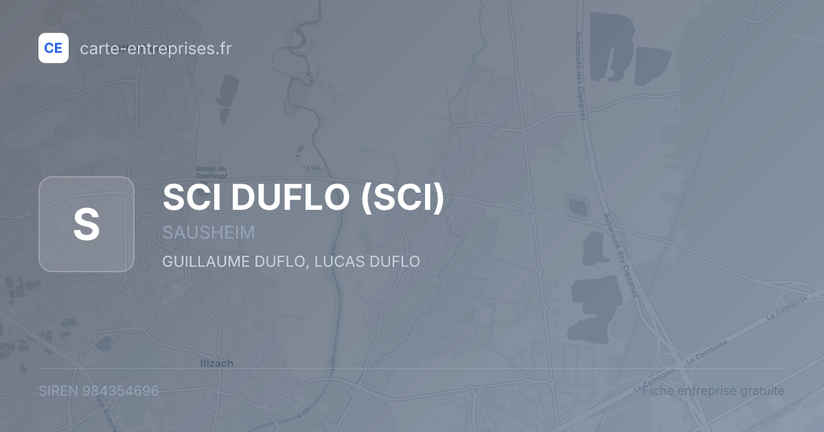 SCI DUFLO (SCI) — 984354696 — fiche entreprise