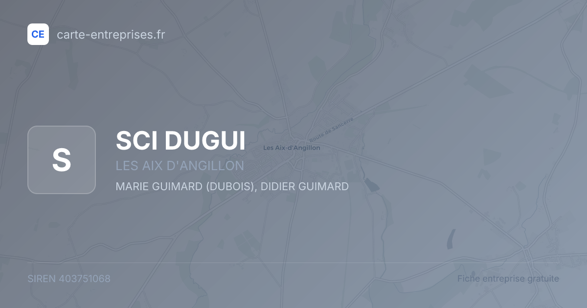 SCI DUGUI — 403751068 — fiche entreprise