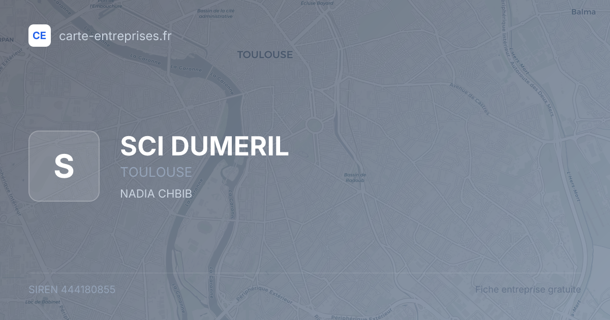 SCI DUMERIL — 444180855 — fiche entreprise