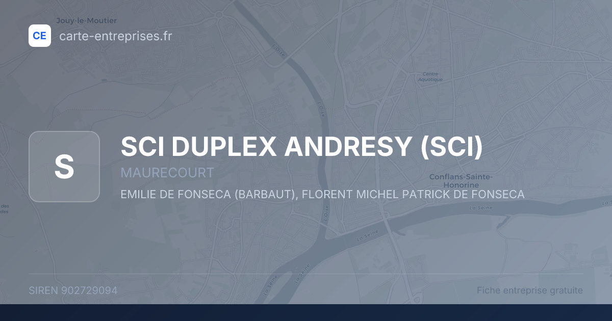 SCI DUPLEX ANDRESY (SCI) — 902729094 — fiche entreprise