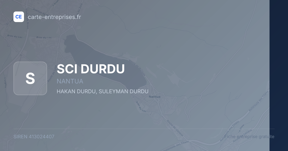 SCI DURDU — 413024407 — fiche entreprise