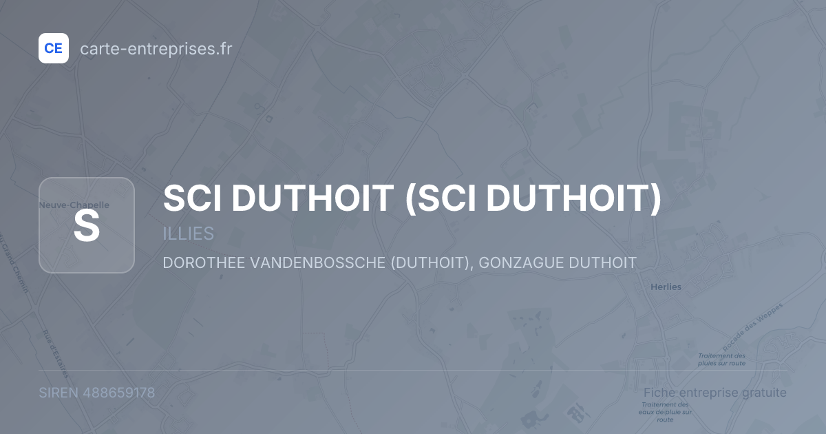 SCI DUTHOIT — 488659178 — fiche entreprise