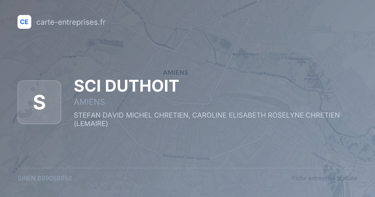 SCI DUTHOIT — 899058952 — fiche entreprise