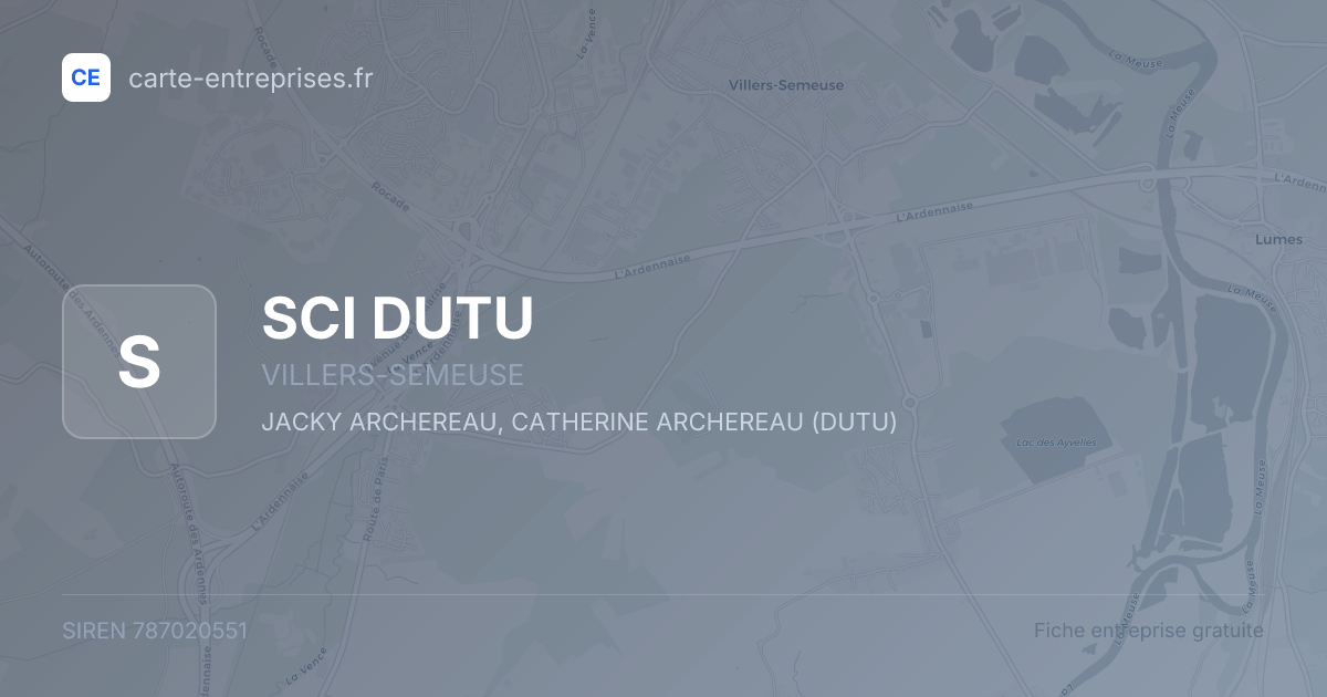 SCI DUTU — 787020551 — fiche entreprise
