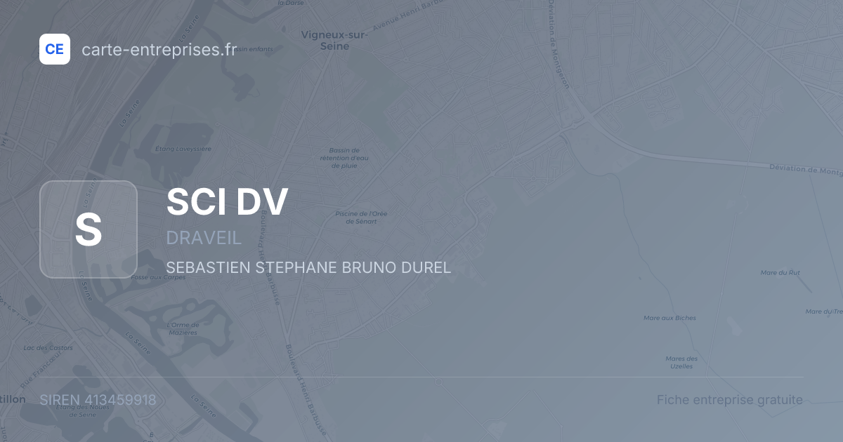 SCI DV — 413459918 — fiche entreprise