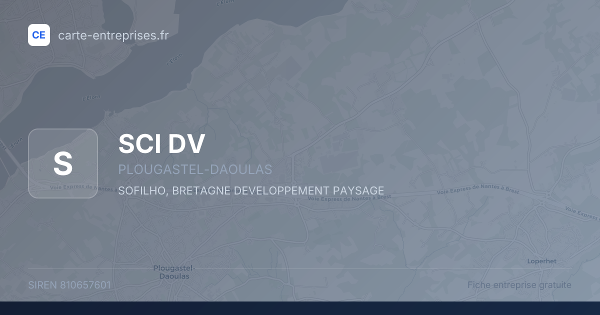 SCI DV — 810657601 — fiche entreprise