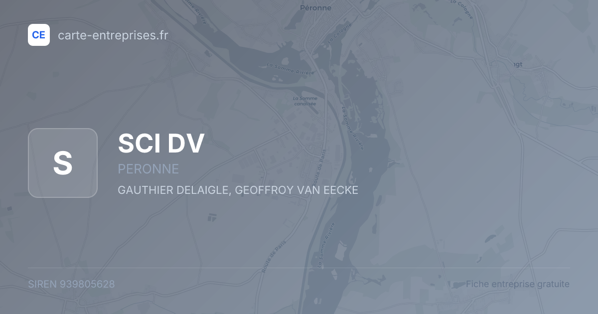 SCI DV — 939805628 — fiche entreprise