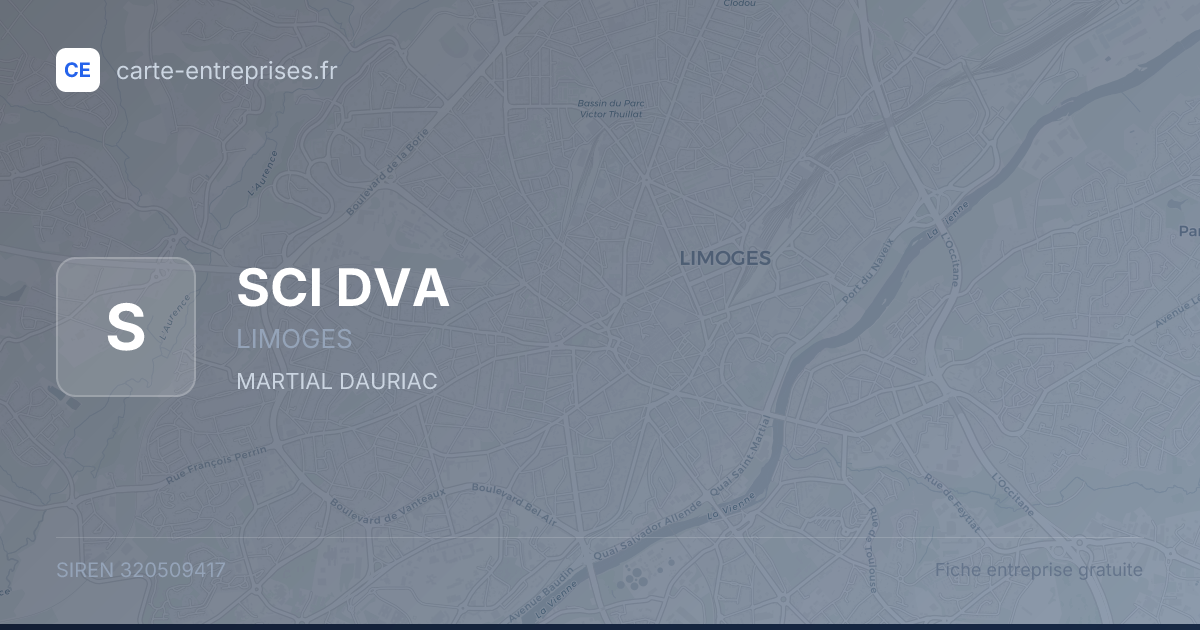 SCI DVA — 320509417 — fiche entreprise