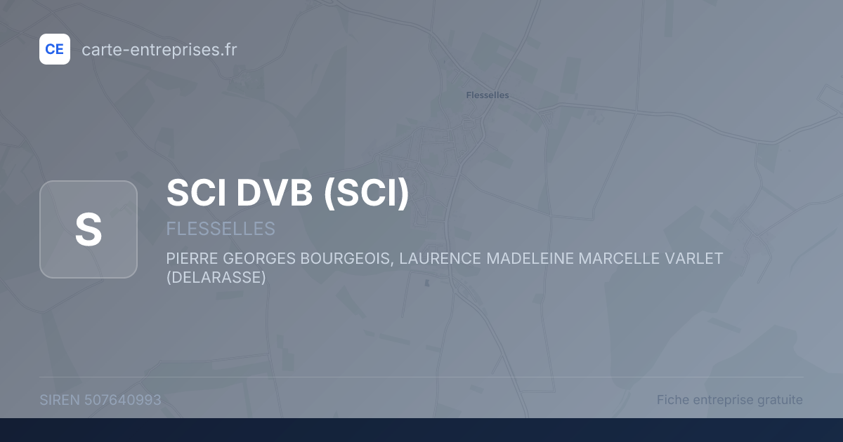 SCI DVB (SCI) — 507640993 — fiche entreprise