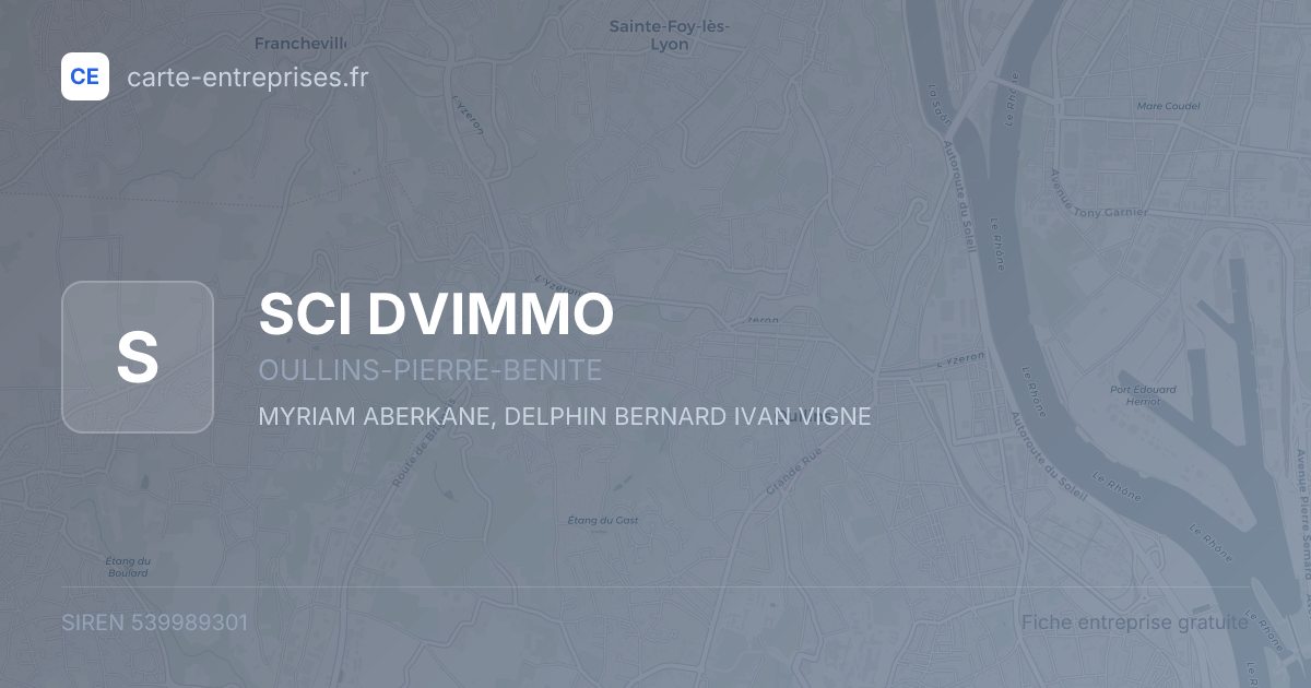 SCI DVIMMO — 539989301 — fiche entreprise