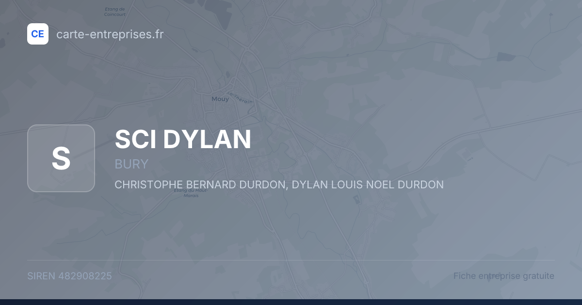SCI DYLAN — 482908225 — fiche entreprise
