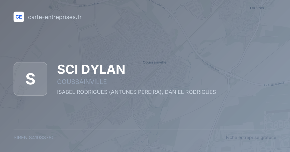 SCI DYLAN — 841033780 — fiche entreprise