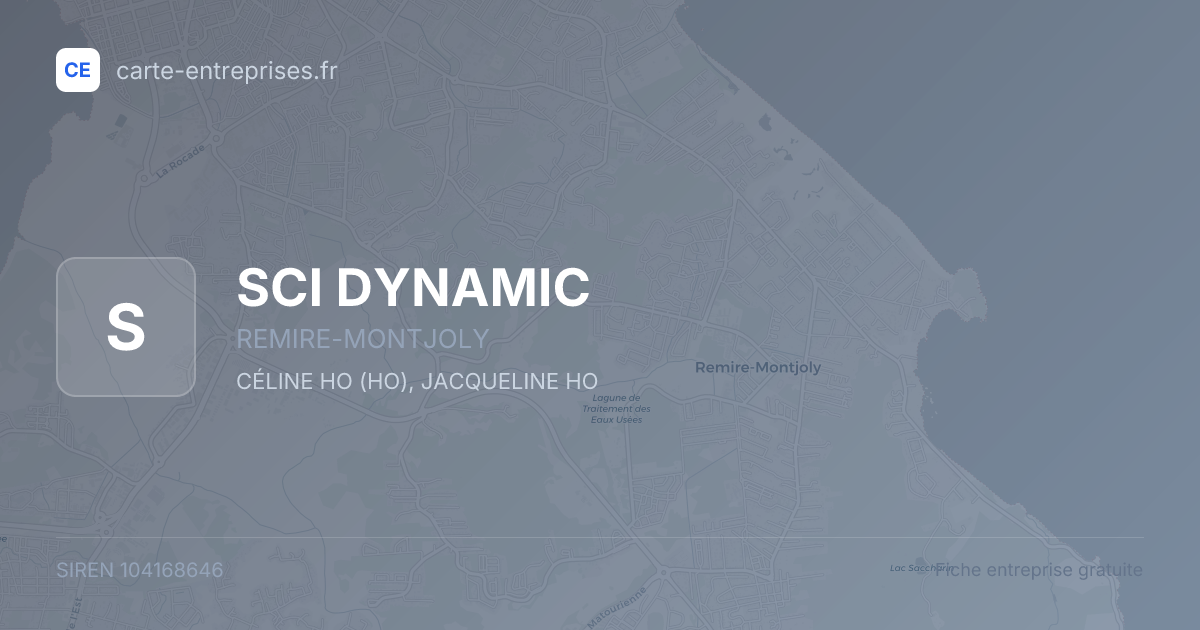 SCI DYNAMIC — 104168646 — fiche entreprise