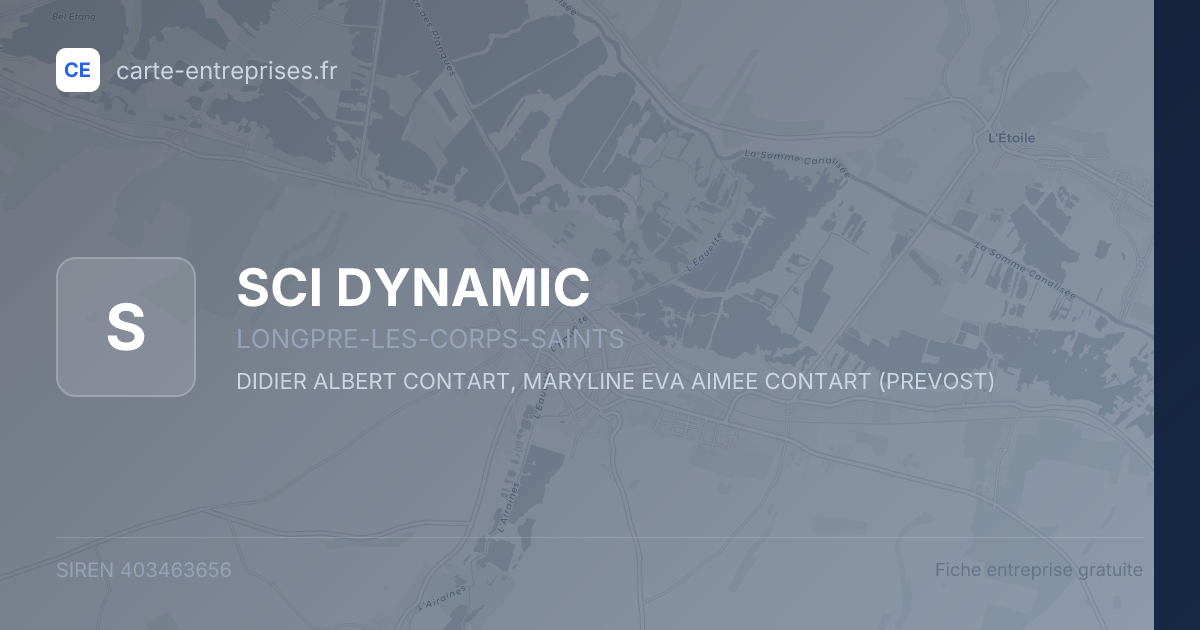 SCI DYNAMIC — 403463656 — fiche entreprise