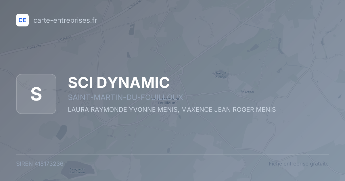 SCI DYNAMIC — 415173236 — fiche entreprise