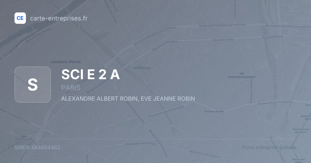 SCI E 2 A — 484654462 — fiche entreprise