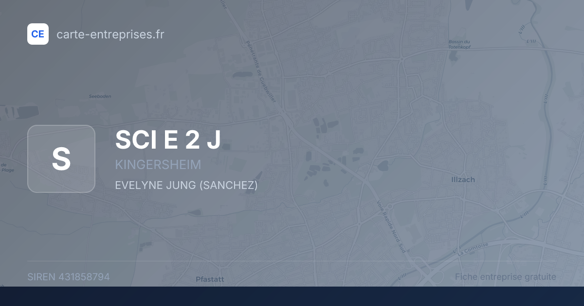 SCI E 2 J — 431858794 — fiche entreprise