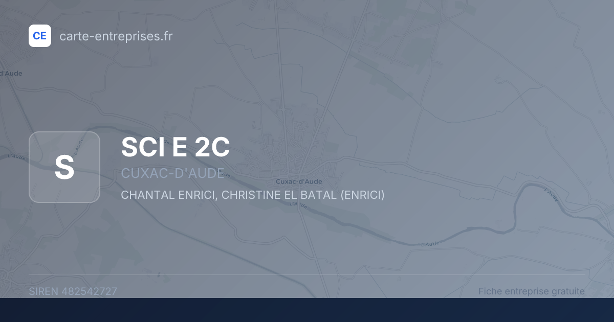 SCI E 2C — 482542727 — fiche entreprise