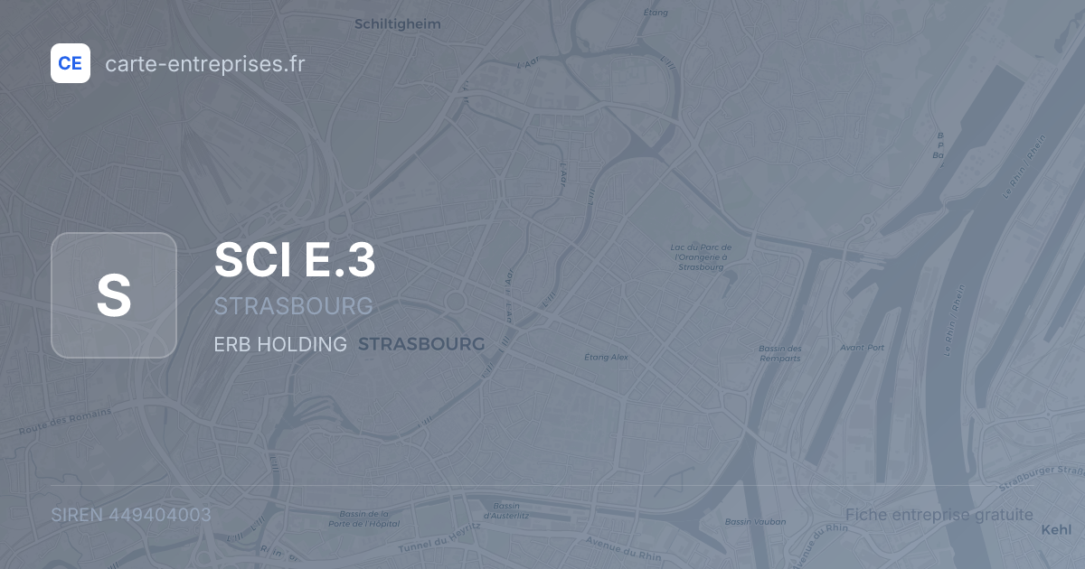 SCI E.3 — 449404003 — fiche entreprise