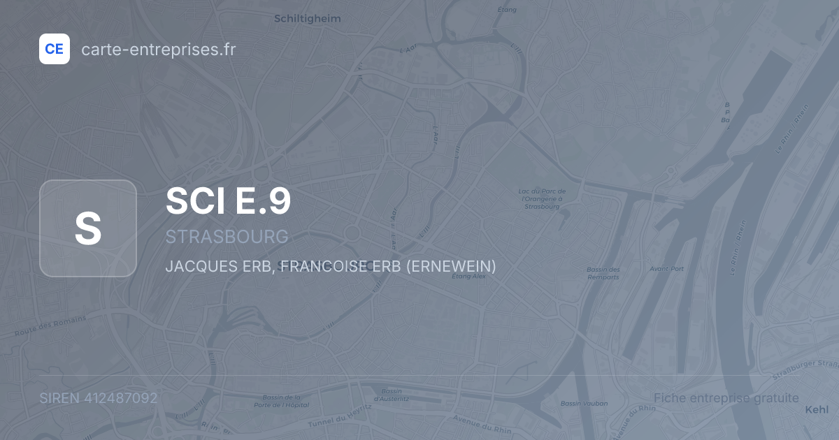 SCI E.9 — 412487092 — fiche entreprise