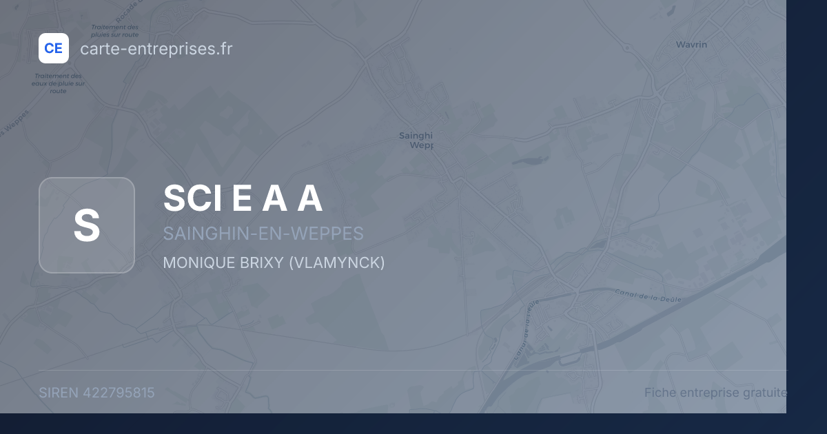 SCI E A A — 422795815 — fiche entreprise