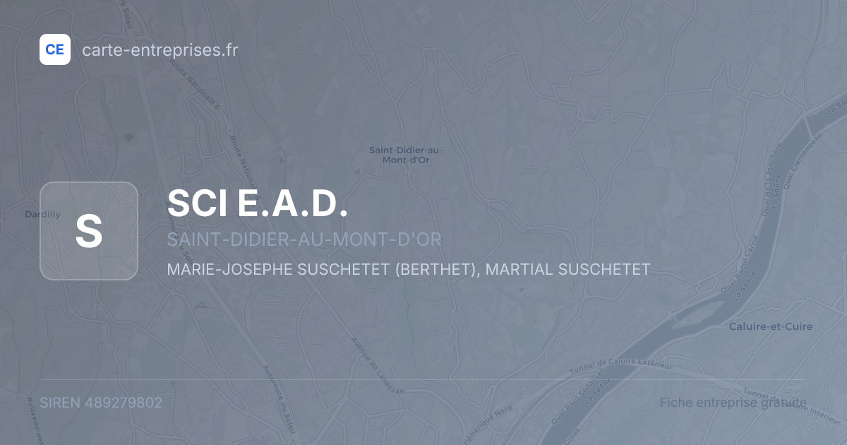 SCI E.A.D. — 489279802 — fiche entreprise