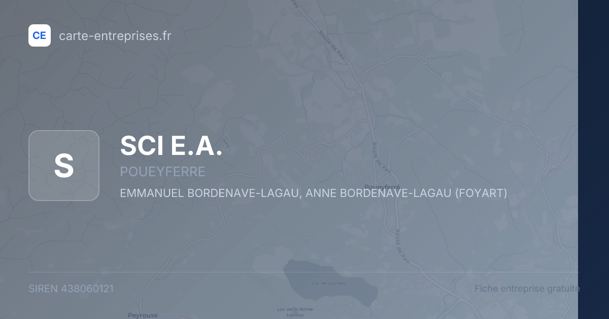 SCI E.A. — 438060121 — fiche entreprise