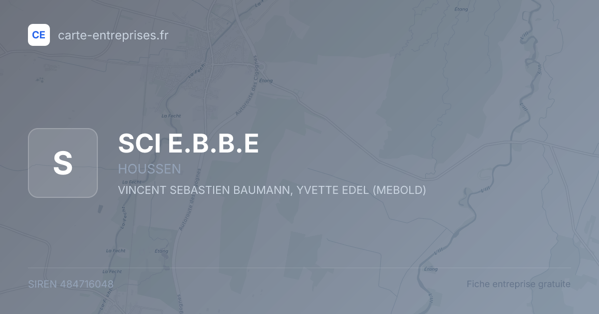 SCI E.B.B.E — 484716048 — fiche entreprise