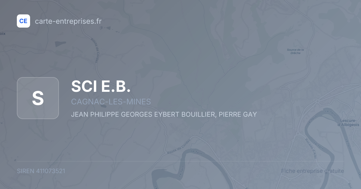 SCI E.B. — 411073521 — fiche entreprise