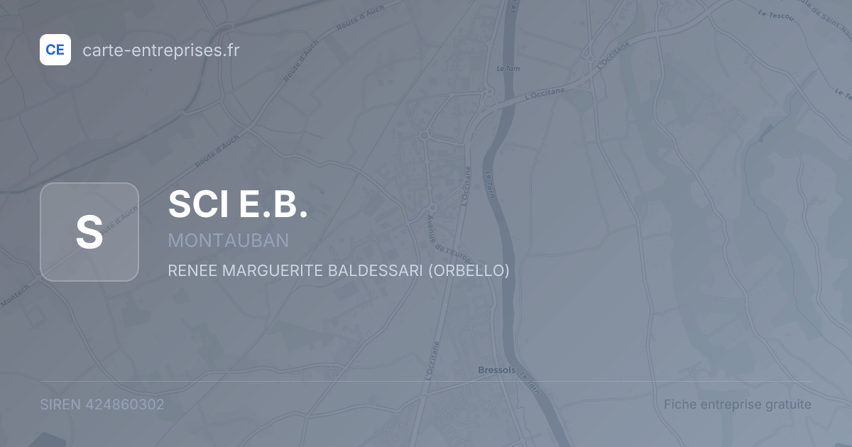 SCI  E.B. — 424860302 — fiche entreprise