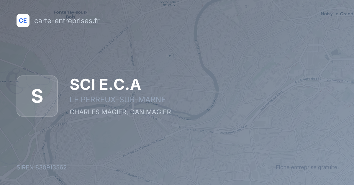 SCI E.C.A — 830913562 — fiche entreprise