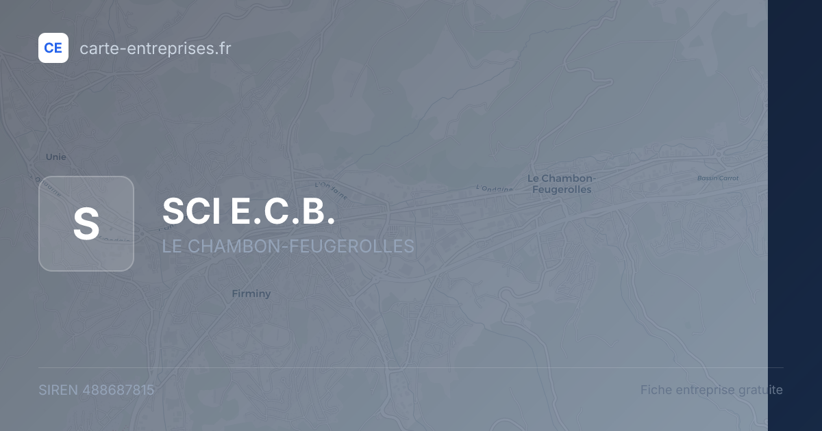 SCI E.C.B. — 488687815 — fiche entreprise