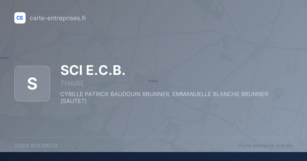 SCI E.C.B. — 804396174 — fiche entreprise