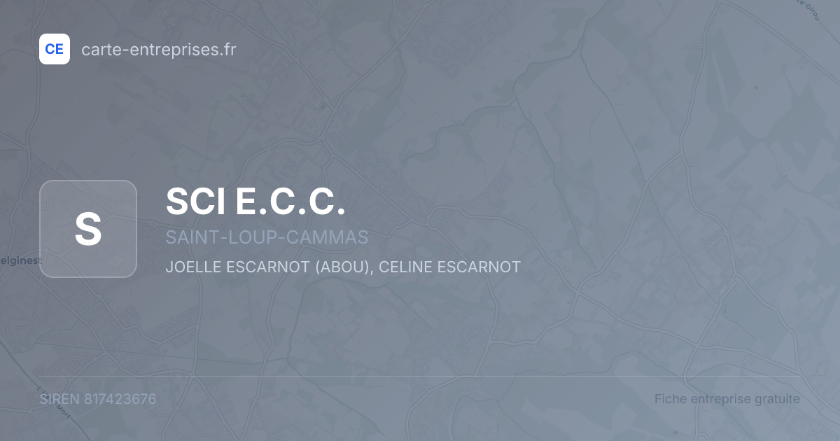 SCI E.C.C. — 817423676 — fiche entreprise