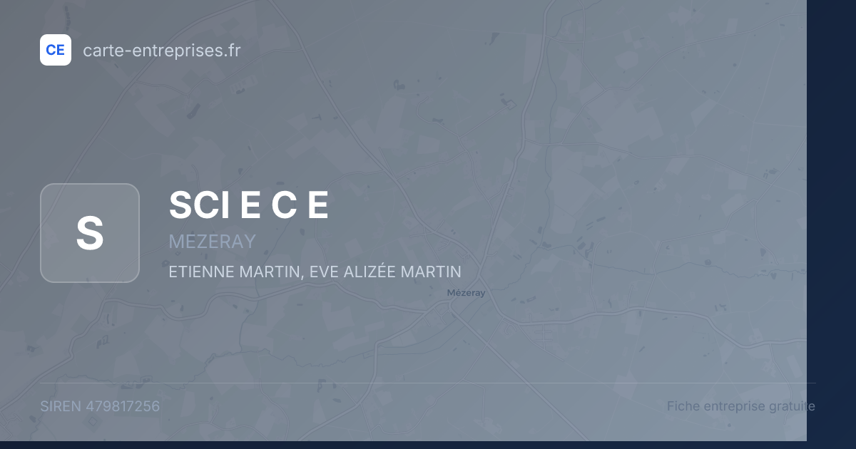 SCI E C E — 479817256 — fiche entreprise