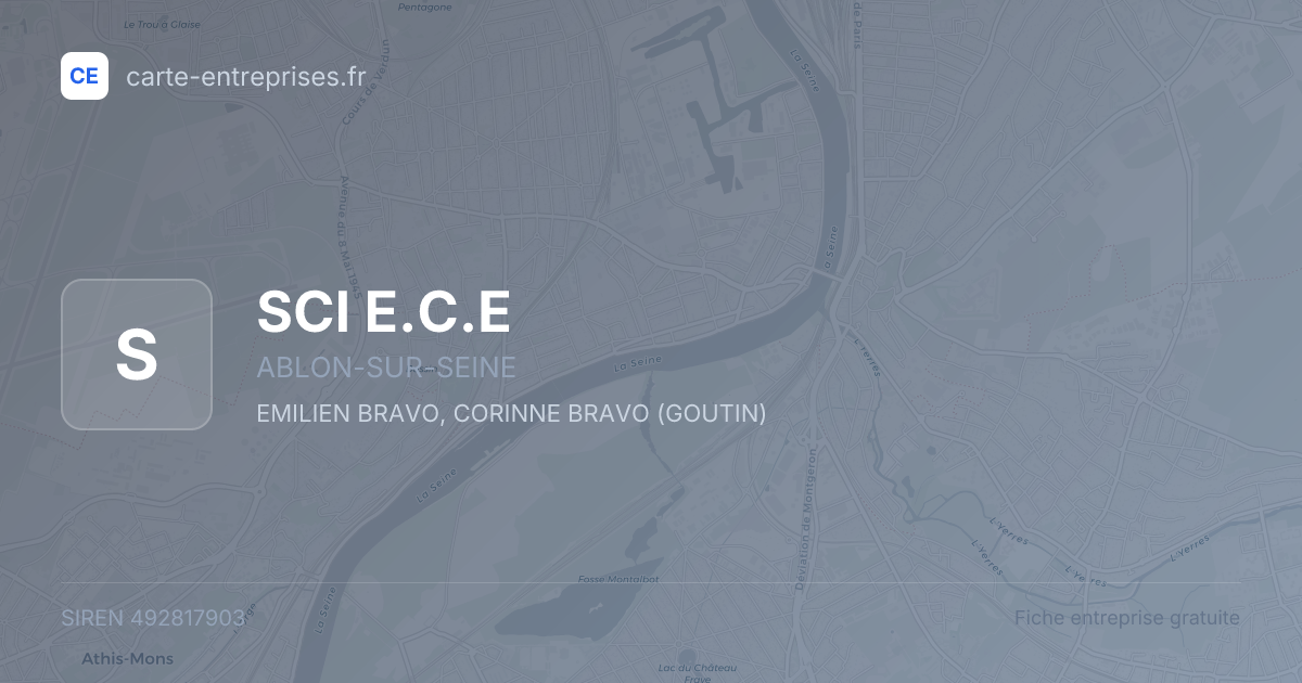SCI E.C.E — 492817903 — fiche entreprise